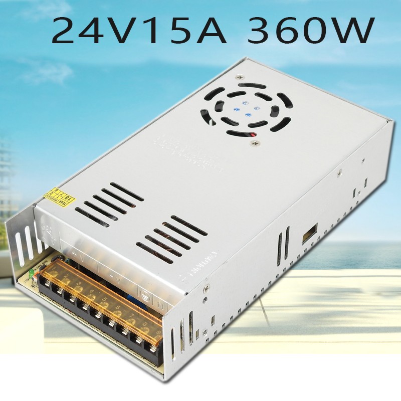 开关电源 24V15A变压器 220V转24V360W工I控监控LED电源 S-360-24