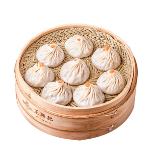 【蟹粉鲜肉小笼包】袋装王兴记小笼包无锡特产纯手工制作年货送礼
