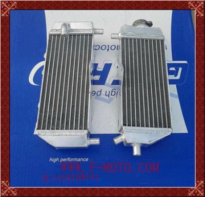 摩托车全铝水箱赛车改装散热器可定制二冲程越野YZ125 05-