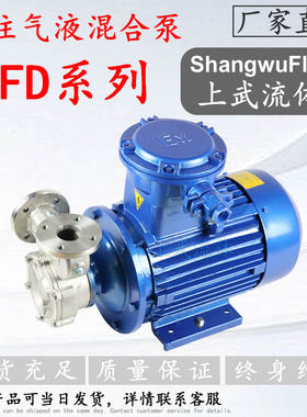 防爆气液混合输送泵 50KFD-12F型法兰式气液混合泵 直连式混合泵
