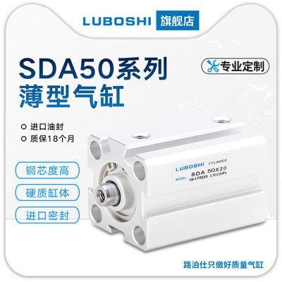 小型气缸四方气缸SDA50带磁内牙