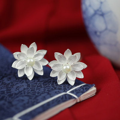 奇人匠心手作莲花发簪