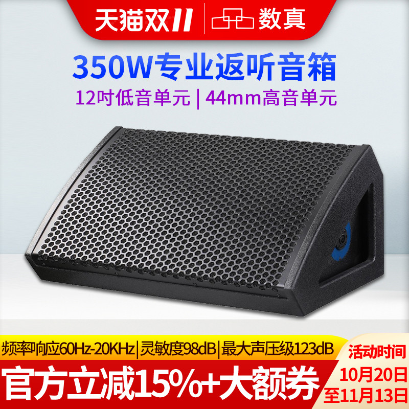 数真12吋返听音箱会议室大型舞台演出酒吧KTV户外演唱会音响扬声器SZ-M12A