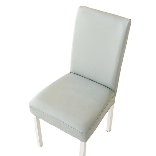 Dining chair cover elastic leather technology cloth leather chair cover universal dining table chair cover hotel restaurant household chair cover