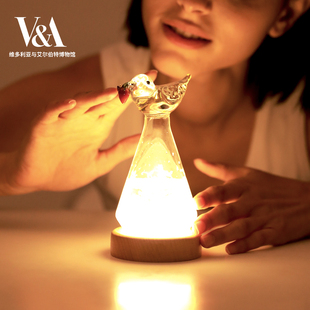 VA博物馆草莓小偷天气风暴瓶天气瓶夜灯礼盒生日礼物送女生