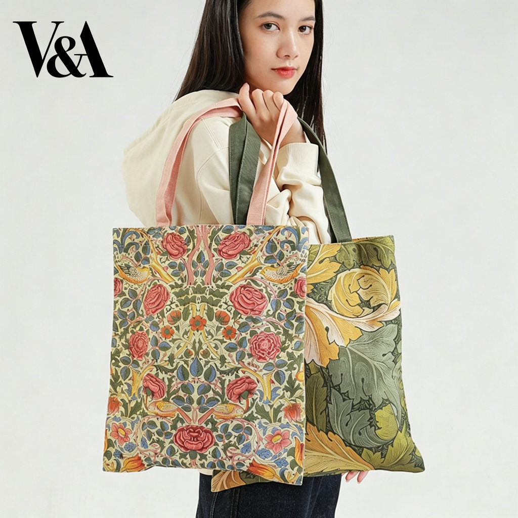 【百亿补贴】VA博物馆威廉莫里斯帆布包文创手提单肩包通勤大容量图片