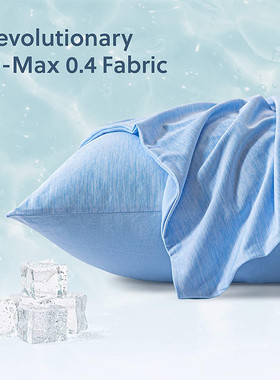 日式夏季科技凉感枕套单双人大号48cm74拉链冰丝枕巾空气层超冷感