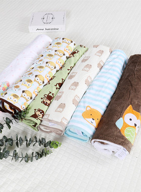 外贸出口春秋双层新生婴儿纱布盖毯棉绒儿童抱被空调室内午睡毯子