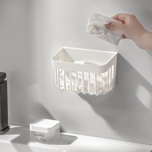 废弃洗脸巾收纳盒放用过的擦脸棉柔洁面巾挂架二次收纳壁挂置物架