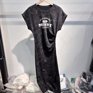 A系列春夏装短袖修身显瘦休闲连衣裙1096