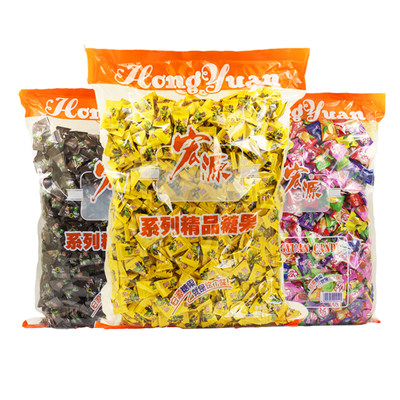 江浙沪皖发整箱广东宏源陈皮糖话梅什锦糖喜糖硬糖招待糖果散装