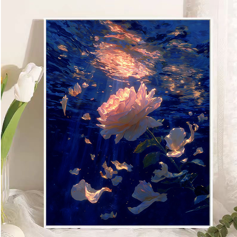 竖版小画数字油diy填充手