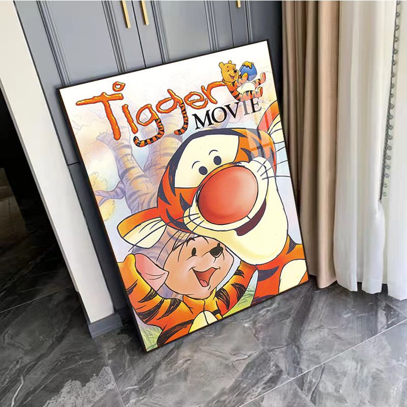 小熊维尼钻石画满钻跳跳虎2025新款卡通动漫手工点贴十字绣创意5d