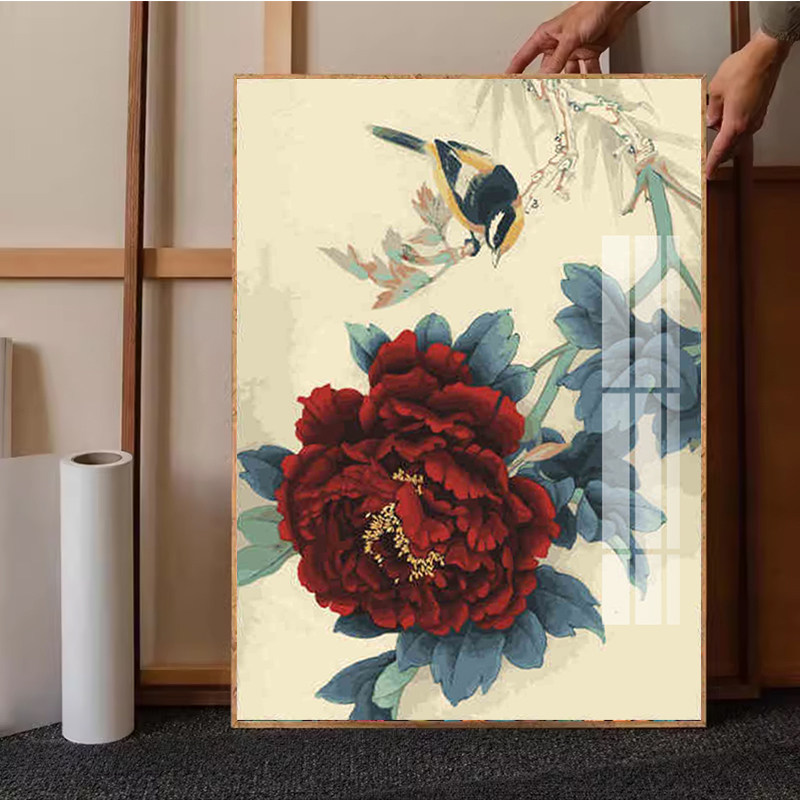 喜鹊牡丹花钻石画2025新款手工