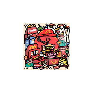 趣味创意麦门永存钻石画新款卡通动漫手工点贴十字绣小件水钻带框