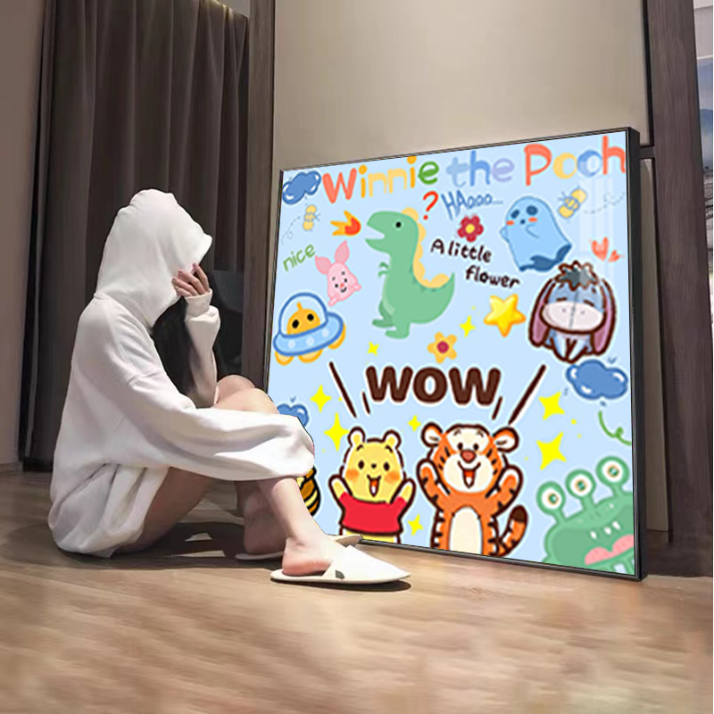 小熊维尼Q版钻石画满钻2025新款卡通动漫手工diy点贴十字绣带框5d