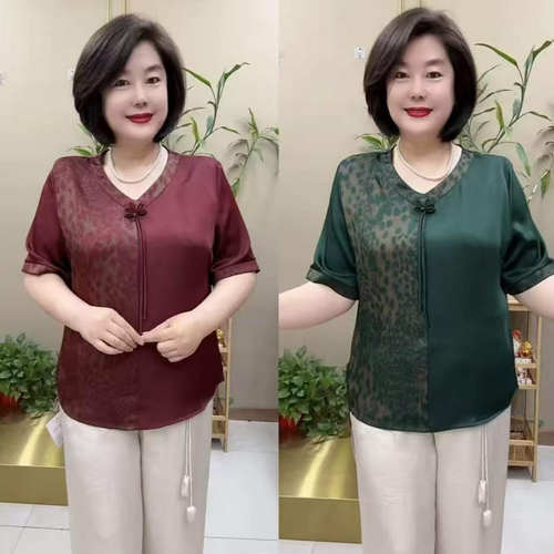 新中式国风小衫T恤宽松遮肉上衣