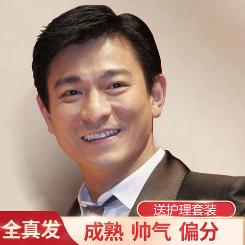 中年男士逼真风透气整顶假发套
