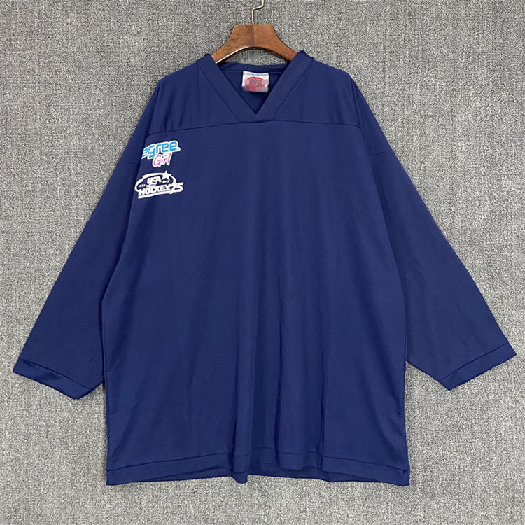 아마존 아메리칸 스트리트 레트로 힙합 하키 리그 루즈한 대형 남성 및 여성 캐주얼 스포츠 하키웨어 트렌디