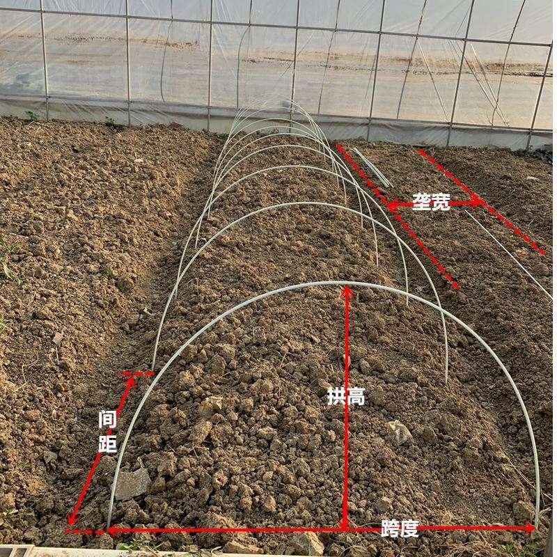 菜棚保温棚农用蔬菜小拱棚支架小棚拱杆骨架玻璃钢弹力棒育苗棚架