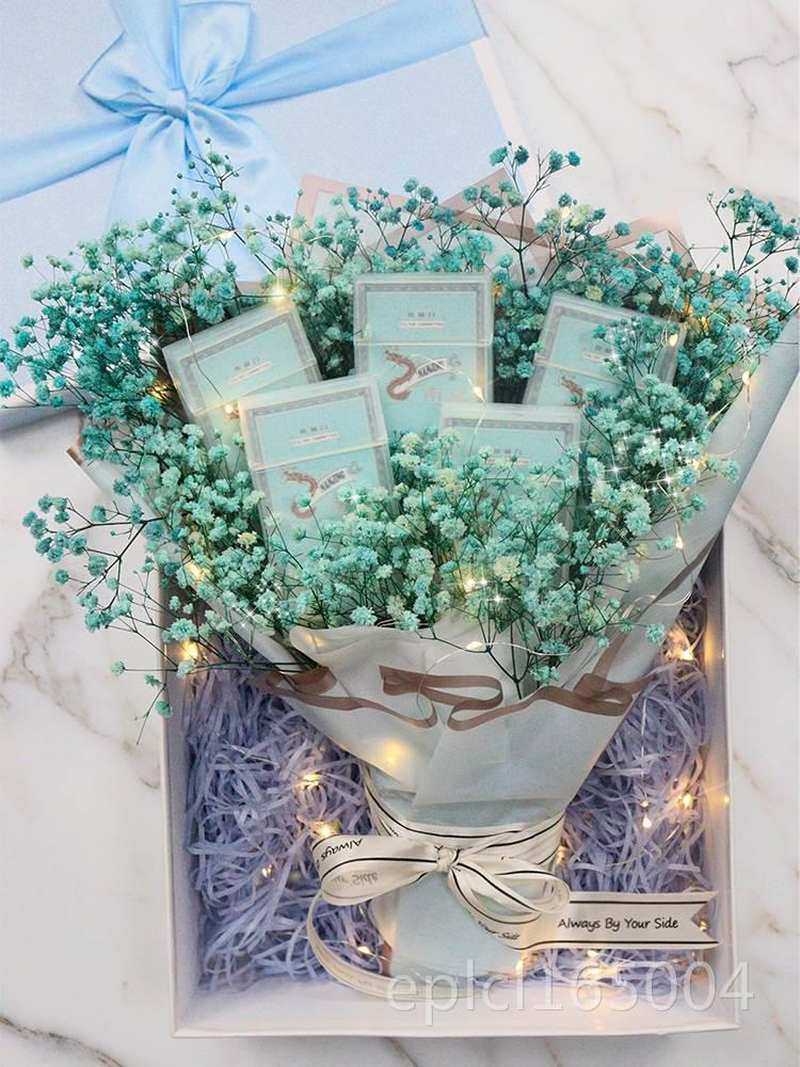 炫赫男门满天星花束礼盒放烟盒送朋友的包装烟成品情侣纪念日礼物