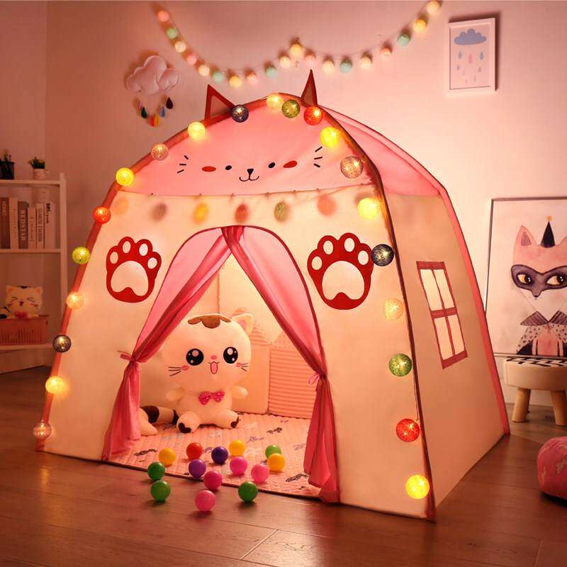 秘密基地小屋布置女童室内公主可睡觉游戏屋幼儿园娃娃家区角帐篷