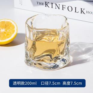 高颜值茶水杯子咖啡早餐牛奶酒杯小礼品赠送ins风扭扭玻爆款