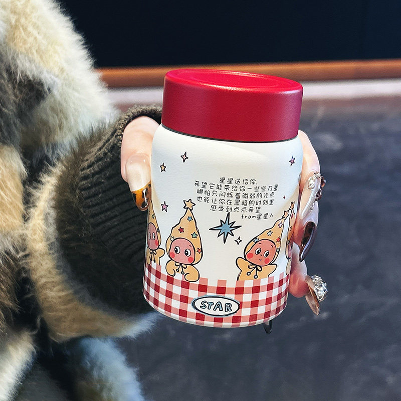 ya咪高颜值陶瓷内胆口袋杯