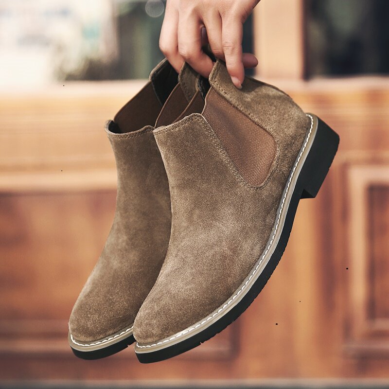 Martin Male boots summer Korean Edition Trend Versatile Gaobang Chelsea Boots England Bootie Frock shoes Boots Trendy shoesin the Men's Shoes, Boots  category - from Buy2taobao.com to provide professional Taobao agent buy service