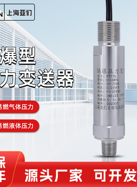 防爆型压力变送器隔爆Ex db ⅡC T6氢气4~20mA压力传感器PT77G