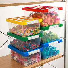 乐高积木收纳盒玩具收纳箱儿童拼装零件幼儿园整理筐磁力片塑料桶