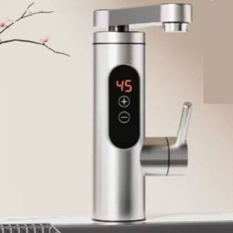 不锈钢家用冷热恒温变频两用电加热水龙头卫浴数显厨房热水器电热