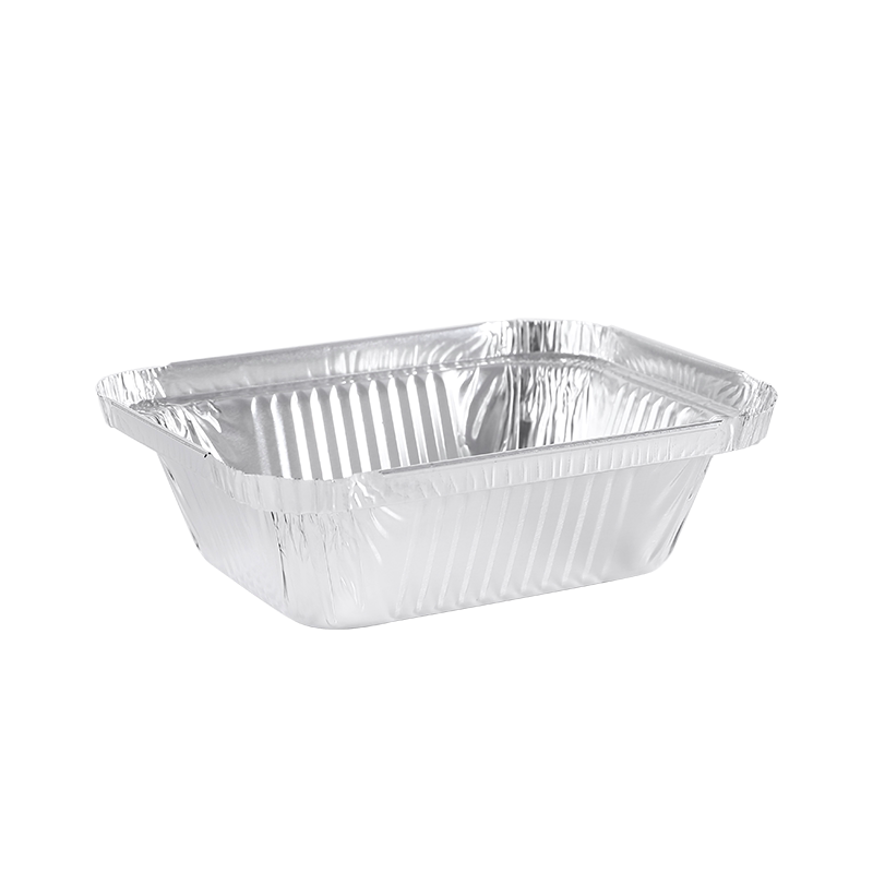 2317/1150ML一次性长方形打包锡纸盒烧烤茄子用烤箱芝士焗饭带盖