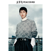 太平鸟男装 2025年春季 潮流渐变毛衣男B2EBF1125