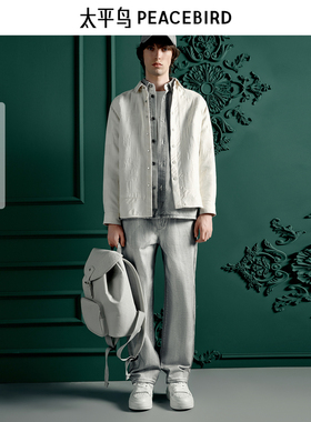 太平鸟男装全棉牛仔裤潮Daria ong联名 B1HAE4917