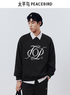 太平鸟男装休闲卫衣2024春季阔版卫衣 B1CRE1229