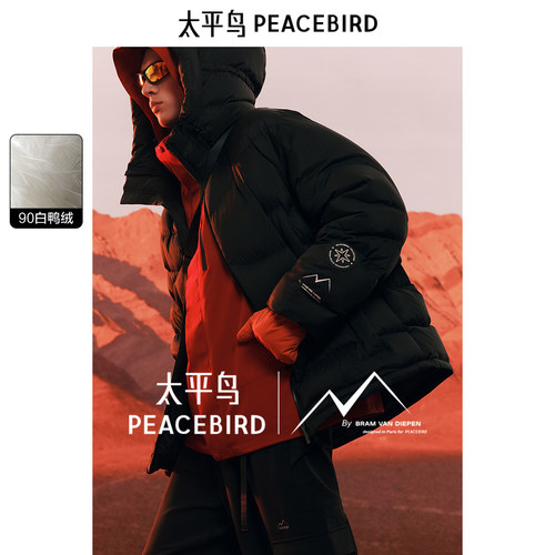 【设计师系列】太平鸟火山羽绒服防寒服冬新款户外保暖外套