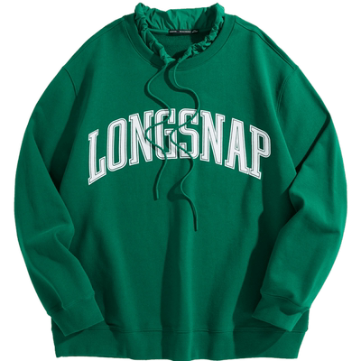 太平鸟男装休闲卫衣撞色字母印花卫衣 B3CRD4453