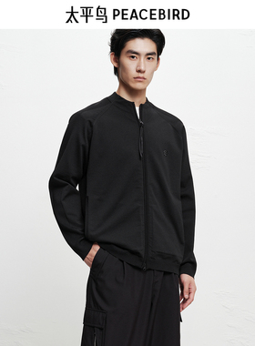 【AIRxPEACE】太平鸟男装半高领毛衫冬新款纯色宽松外套B2EAF410Y