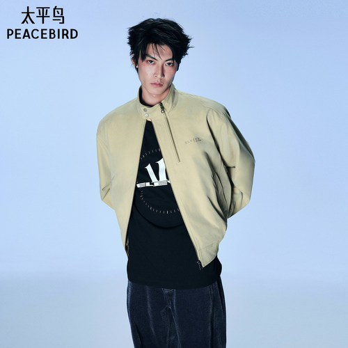 【11 by WE11DONE联名系列】太平鸟男装哈灵顿潮流夹克B2BCG4268