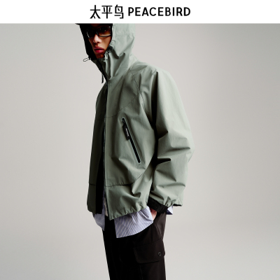 太平鸟男装 休闲夹克户外潮流教练茄克衫 B2BCF3431