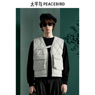 商场同款 休闲羽绒马甲 Daria 太平鸟男装 B1AGE4922 Song联名