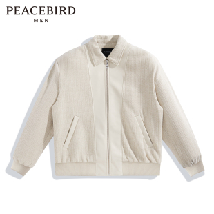 春季 太平鸟男装 钜惠 翻领夹克男外套B1BCE1211 断码