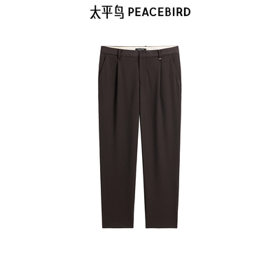 【商场同款】太平鸟男装品质上午锤形西装裤24冬休闲裤B1GBE4515