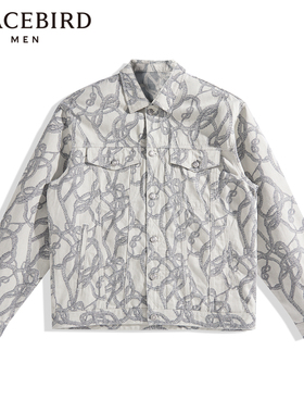 【断码钜惠】【CNY新年系列】太平鸟男装春阔牛仔外套B2BJE1111