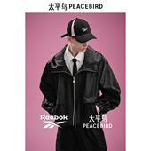 reebook联名 太平鸟男装 休闲夹克户外印花男士 夹克 B2BCF1302