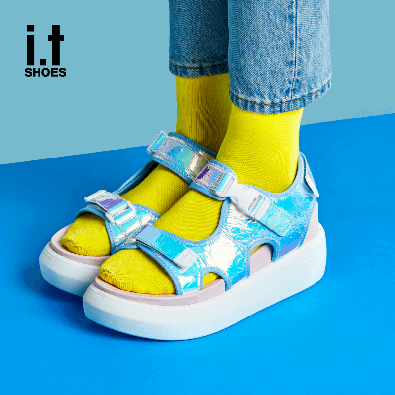 it Puzzle女鞋2019新款运动时尚幻彩松糕鞋厚底凉鞋PXXSD9SX01|ruв категории Женская обувь, сандалии - от Buy2taobao.com для оказания профессиональной услуги покупки агента Taobao