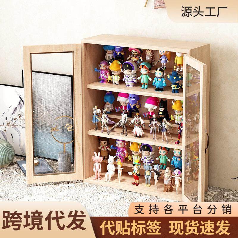 复古实木质抽屉收纳盒桌面文具饰品胶带化妆品整理多层zakka柜子