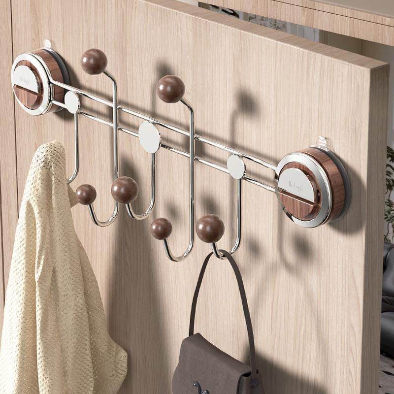 吸盘挂钩门后免打孔挂衣架帽子收纳卫生间厨房墙上壁挂排钩置物架,收纳整理,书桌收纳置物架,淘宝优惠券,粉丝福利购,淘宝优惠卷