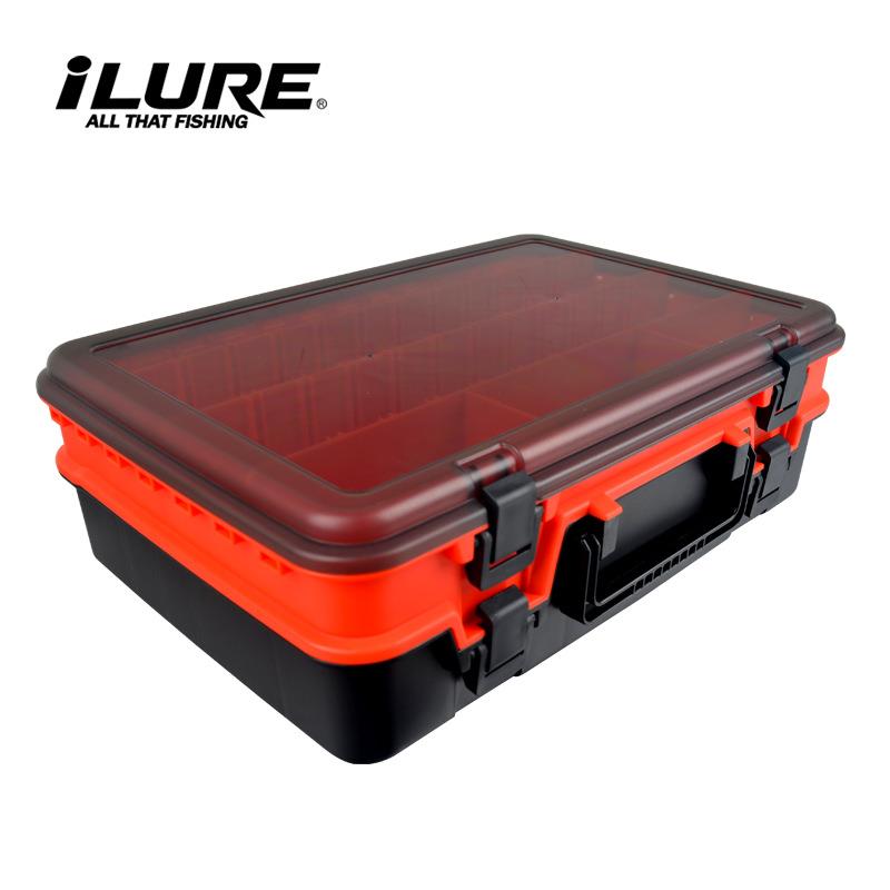 双层钓箱大容量渔具路亚盒 手提配件盒电商
